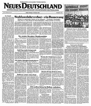 Neues Deutschland Online-Archiv on Feb 12, 1950
