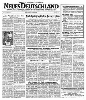 Neues Deutschland Online-Archiv on Mar 22, 1950