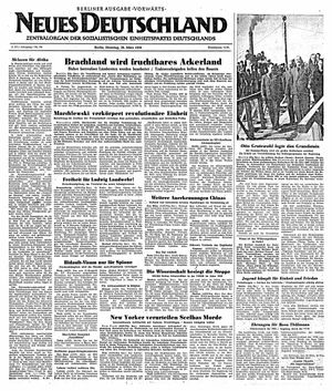 Neues Deutschland Online-Archiv vom 28.03.1950