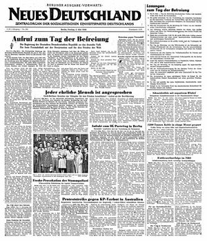 Neues Deutschland Online-Archiv vom 05.05.1950