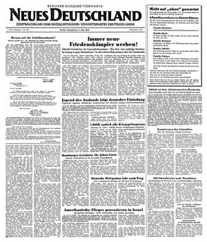 Neues Deutschland Online-Archiv vom 06.05.1950