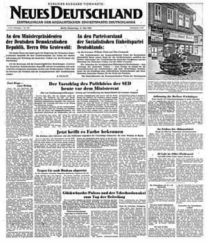 Neues Deutschland Online-Archiv vom 11.05.1950