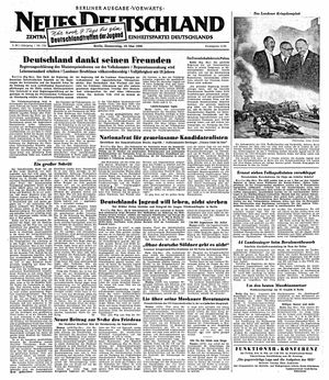 Neues Deutschland Online-Archiv on May 18, 1950