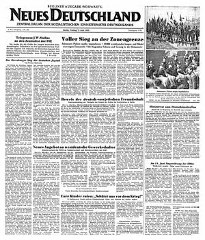 Neues Deutschland Online-Archiv vom 02.06.1950