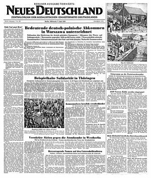 Neues Deutschland Online-Archiv vom 07.06.1950