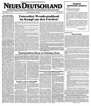 Neues Deutschland Online-Archiv on Jun 11, 1950