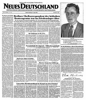 Neues Deutschland Online-Archiv vom 13.06.1950