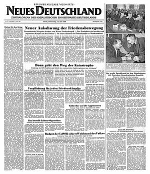 Neues Deutschland Online-Archiv on Jun 15, 1950