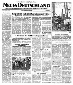 Neues Deutschland Online-Archiv vom 17.06.1950