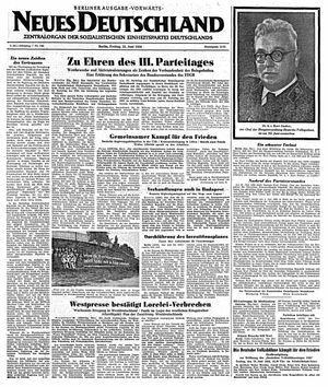 Neues Deutschland Online-Archiv vom 23.06.1950