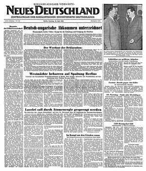 Neues Deutschland Online-Archiv vom 25.06.1950