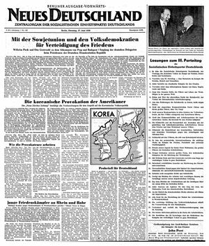 Neues Deutschland Online-Archiv on Jun 27, 1950