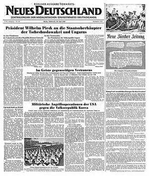 Neues Deutschland Online-Archiv on Jun 28, 1950