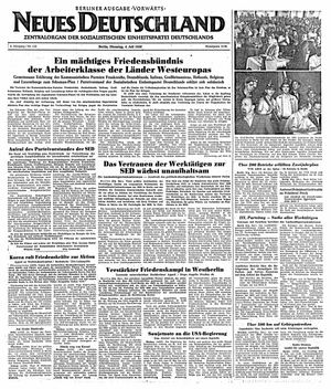 Neues Deutschland Online-Archiv vom 04.07.1950