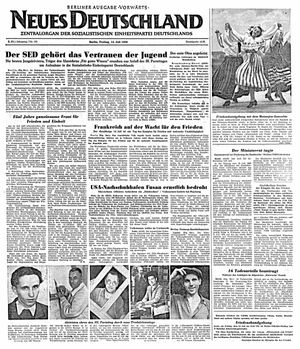 Neues Deutschland Online-Archiv on Jul 14, 1950
