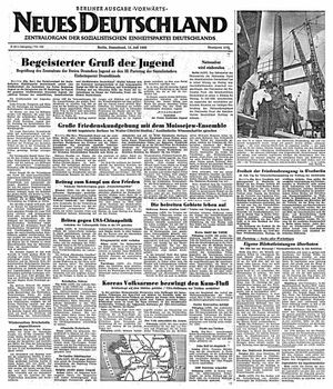 Neues Deutschland Online-Archiv on Jul 15, 1950