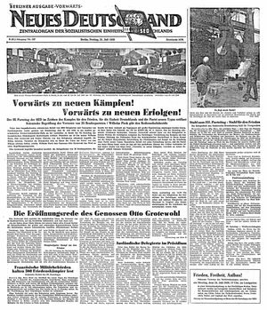 Neues Deutschland Online-Archiv on Jul 21, 1950