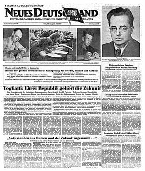 Neues Deutschland Online-Archiv vom 24.07.1950