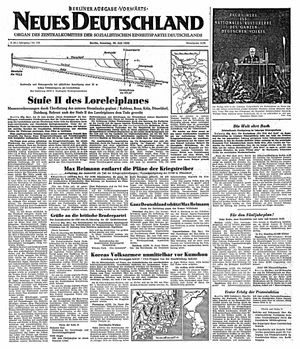 Neues Deutschland Online-Archiv vom 30.07.1950