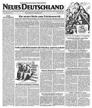 Neues Deutschland Online-Archiv vom 27.09.1950