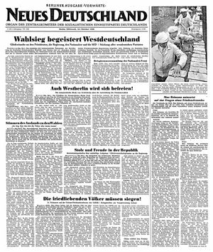 Neues Deutschland Online-Archiv vom 18.10.1950
