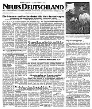 Neues Deutschland Online-Archiv vom 11.11.1950