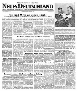 Neues Deutschland Online-Archiv vom 06.12.1950