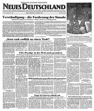 Neues Deutschland Online-Archiv on Dec 9, 1950
