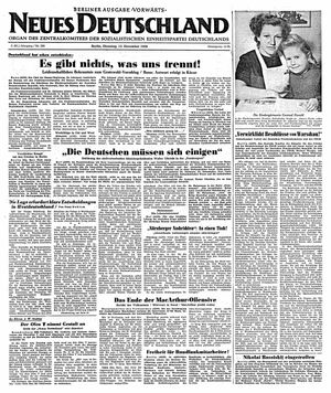 Neues Deutschland Online-Archiv vom 12.12.1950