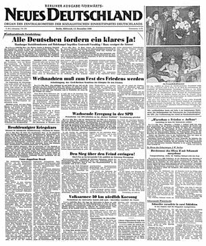 Neues Deutschland Online-Archiv vom 13.12.1950