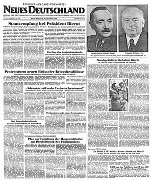 Neues Deutschland Online-Archiv vom 19.12.1950