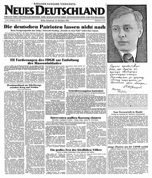 Neues Deutschland Online-Archiv vom 23.12.1950