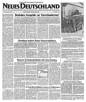 Neues Deutschland Online-Archiv vom 30.12.1950