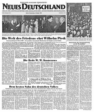 Neues Deutschland Online-Archiv vom 04.01.1951