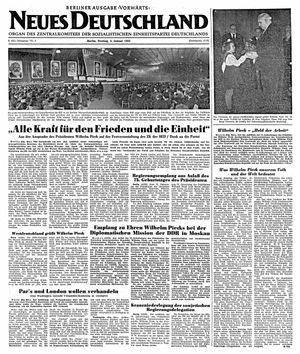 Neues Deutschland Online-Archiv vom 05.01.1951