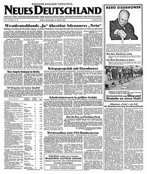 Neues Deutschland Online-Archiv vom 18.01.1951