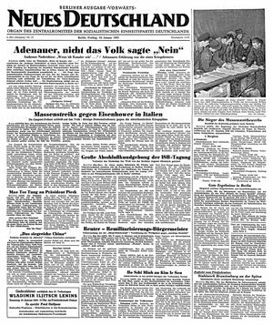Neues Deutschland Online-Archiv vom 19.01.1951