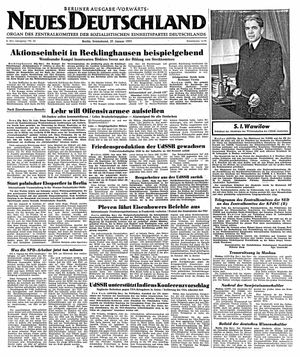 Neues Deutschland Online-Archiv vom 27.01.1951
