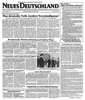 Neues Deutschland Online-Archiv vom 10.02.1951