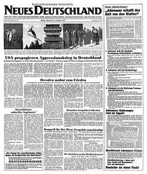 Neues Deutschland Online-Archiv vom 14.02.1951