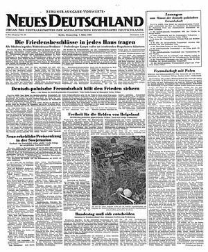 Neues Deutschland Online-Archiv vom 01.03.1951