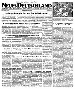 Neues Deutschland Online-Archiv on Mar 2, 1951