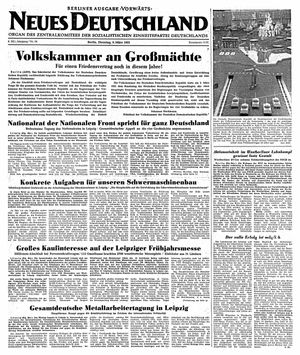 Neues Deutschland Online-Archiv vom 06.03.1951