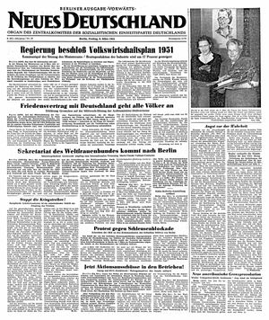 Neues Deutschland Online-Archiv vom 09.03.1951