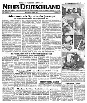 Neues Deutschland Online-Archiv vom 11.03.1951