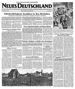 Neues Deutschland Online-Archiv on Mar 29, 1951