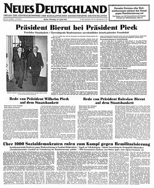 Neues Deutschland Online-Archiv vom 24.04.1951