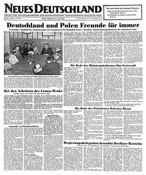 Neues Deutschland Online-Archiv vom 25.04.1951