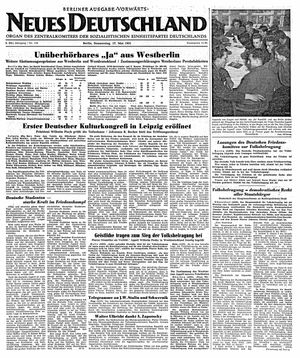 Neues Deutschland Online-Archiv vom 17.05.1951