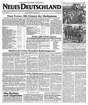 Neues Deutschland Online-Archiv on May 19, 1951